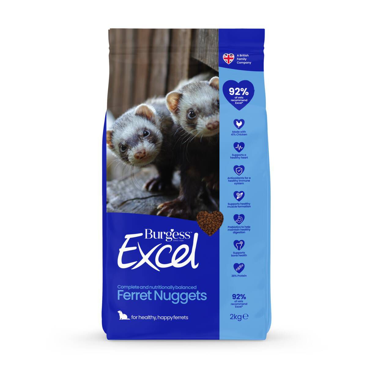 Burgess Excel Ferret Illerfoder 2 kg